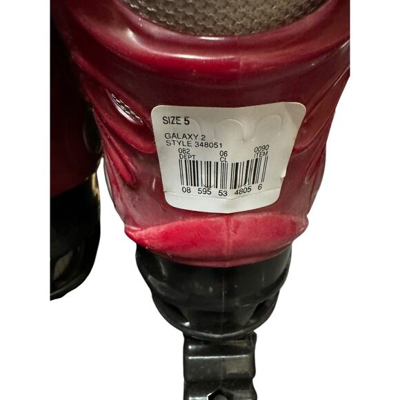 Variflex Galaxy 2 Youth Inline Skates Size 5 Vintage Red Black - Picture 8 of 13